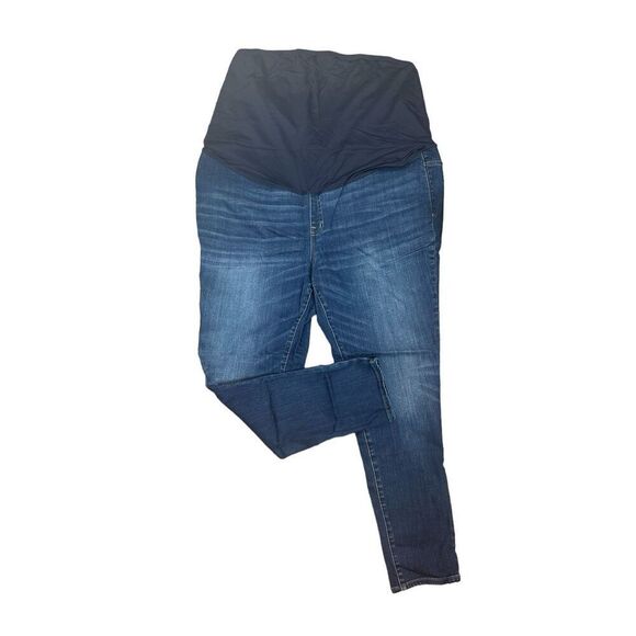 Madewell size 36 Maternity Skinny Jean Danny Wash Full Belly Cover Jeggings New - Picture 3 of 11